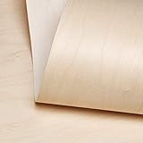 Edge Supply Ultra Flex Birch Wood Veneer Sheet Rotary Cut, 24' x 48', Non Glued, 10 mil Paper Back, “A” Grade Veneer Face – Easy to Apply Veneer Sheet