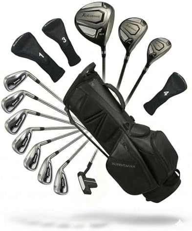 15-Piece Golf Clubs Men Complete Golf Club Set - Beginner Golf Cl...