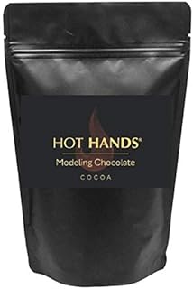 Modeling Chocolate, Premium Gourmet Modeling Chocolate in COCOA 1 POUND PACK by Hot Hands Modeling Chocolate for Cookies and Cakes 1 POUND (16OZ) PACK
