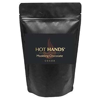 Modeling Chocolate, Premium Gourmet Modeling Chocolate in COCOA 1 POUND PACK by Hot Hands Modeling Chocolate for Cookies and Cakes 1 POUND 16OZ PACK