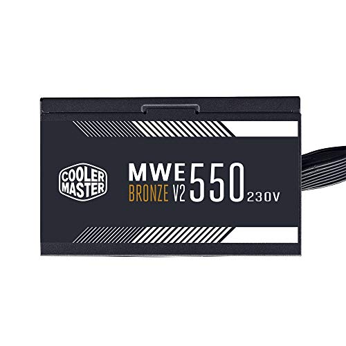 Cooler Master MWE 550 Bronze 230V V2, Alimentatore Spina EU, 80 PLUS Bronze, Ventola HDB con Controllo Termico, Convertitore DC-DC + LLC con Linea Singola +12V - Immagine 3
