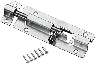 Door Bolt Lock Security Latch, 3Inch Stainless Steel Sliding gate Latch for Bathroom Toilet Shed Shower Bedroom Garden (Door Bolt one)