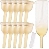 10Pack Male External Urine Collector with Soft Latex Sheath Adhesive Strap for Secure Fit Easy Application and Removal Available in 25mm 30mm 35mm 40mm Individually Sealed for Hygiene(25mm)