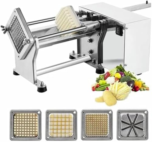 Cortadora eléctrica de papas en acero inoxidable