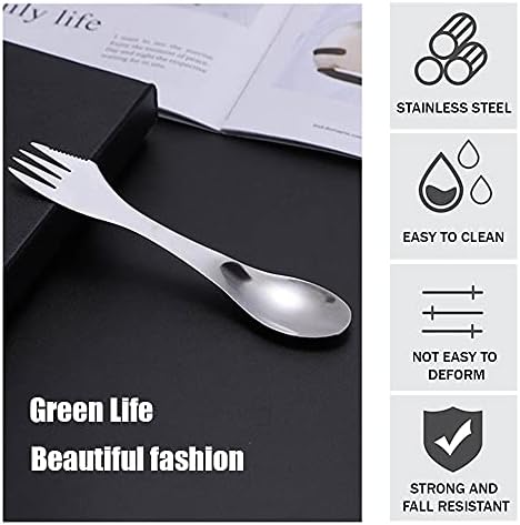 3 in 1 Spork Camping Cutlery,Knife,Spoon,Fork for Travel Outdoor.