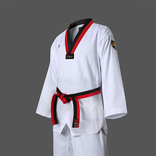 Mooto Taekwondo Mtx Basic Uniform Poom Dobok Tkd Wtf Approvaled (160 (Height : 160~169Cm)(5.24~5.54Ft) #TOP2