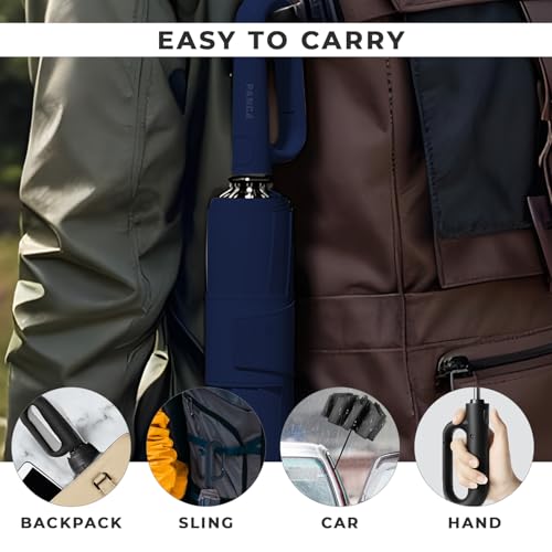 Image of PANCA Umbrella for Rain Big Size - Windproof UV Protection Compact Folding Umbrella for Men, Women, Girls & Kids | Automatic Open & Close, 8 Ribs Strong Stylish Chatri for Daily Monsoon Travel