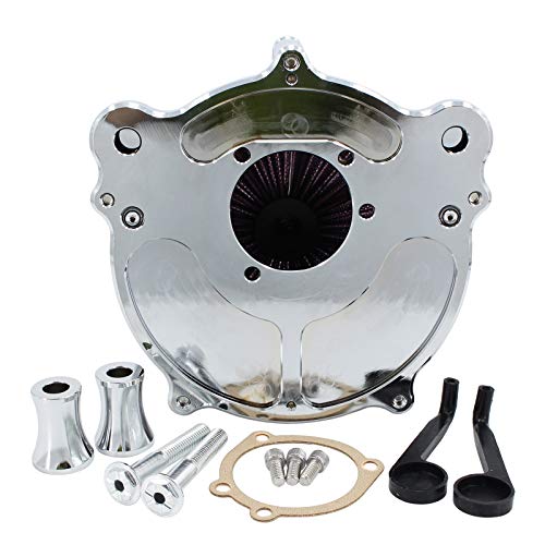 Air Cleaner Intake Filter System Kit Contrast Cut For Dyna Fxr 1993-2017 Softail 93-2015 Touring Road King Electra Glide Street Glide 93-2007 Twin Cam Evo #TOP6