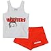 Ripple Junction Classic Waitress Role Play Costume Uniform Outfit w/Tank Top Shorts Adult Women's M Orange White