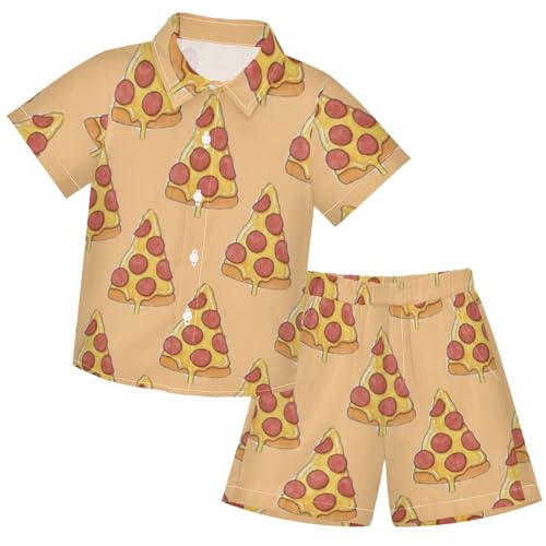 Image of visesunny Little Boys Short Sleeve T-Shirt Beach Shirts for Kids Casual Shorts Set Summer Clothes Outfits