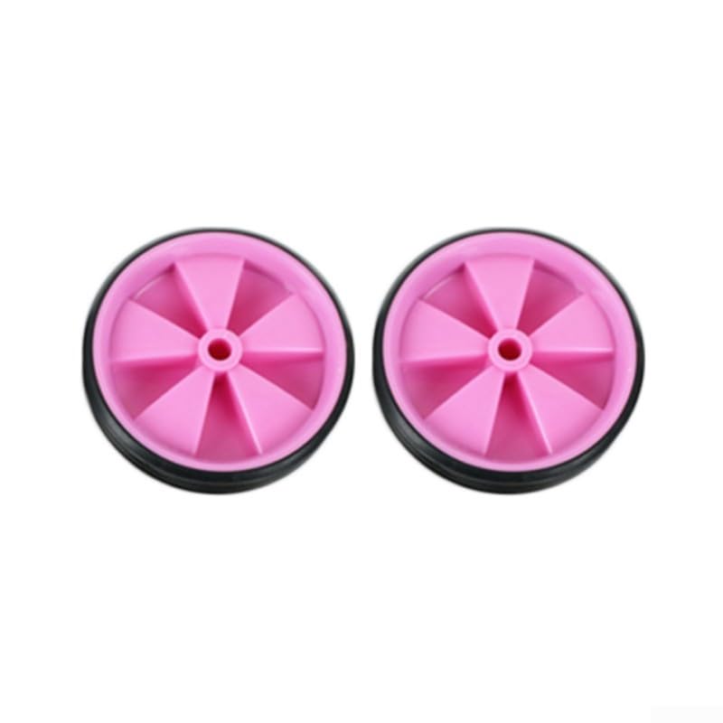 Besshepplo Fahrrad-Stützräder für Kinder – geräuscharmes Gummidesign für mehr Sicherheit (Pink)