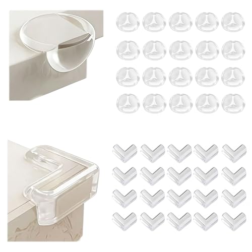 40 Pack Clear Corner Protector & Edge Protector Set with Storage Box Furniture Corner & Edge Safety Bumpers, Transparent Clear Table Protector for Home