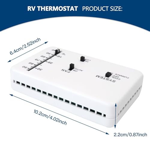 Homesweet New Analog RV Thermostat | Cool/Furnace/Off Modes | Fits for Dometic 3106995.032