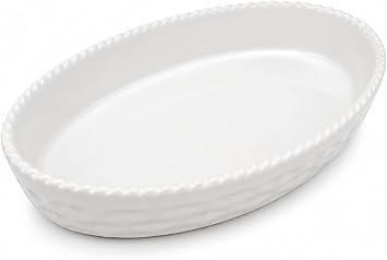 Oval Seramik F r n Kab , 31x19x4 cm, Beyaz