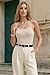 Arach&Cloz Women's Wool Blend Cashmere Cute Sleeveless Camisole Tops Spring Summer Fashion 2026 Spaghetti Strap Tank Top Business Casual Basic Clothing Slim Fitted Office Attire Cami Trendy Apricot L