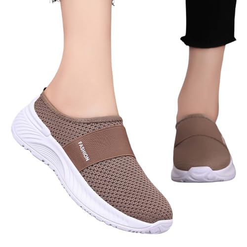 Slip on Walking Shoes Women Lightweight Breathable Mesh Soft Orthopedic Shoes Casual Non Slip Tennis Running Sneakers4