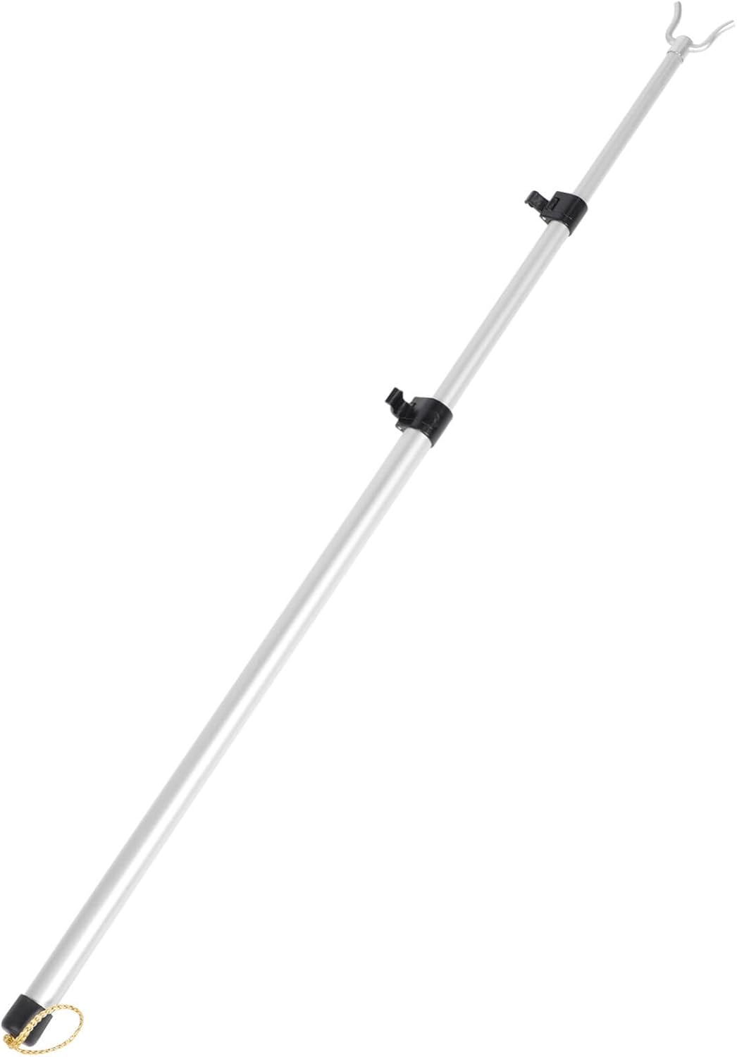 Cabilock Telescopic Clothes Drying Rod Adjustable Closet Pole with Hook Extendable Garment Hanger for Home Laundry Organization