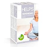 No modificado genéticamente HELPS INFUSIONES - Infusión Relajante Ecológica De Melisa Y Rooibos. Té Relax Para Dormir Mejor. Helps Serenidad. Caja Con 20 Bolsitas.