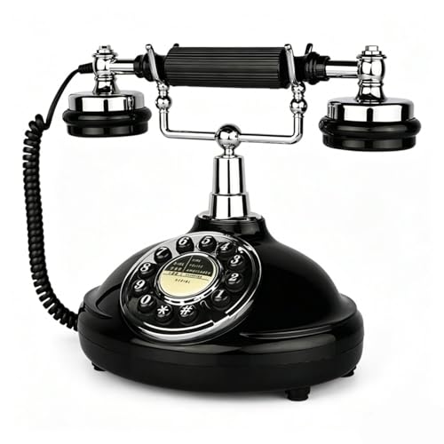 Téléphone vintage rotatif fonctionnel pour communication fiable