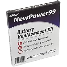 Battery Replacement Kit with Battery, Video Instructions and Tools for Garmin Nuvi 2789