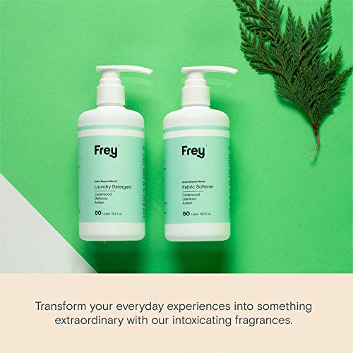 Frey Natural Liquid Fabric Softener - 2 Pack, Fabric Conditioner Keeps Clothing Looking, Feeling And Smelling Better (Cedarwood/Bold Fragrance) #TOP1