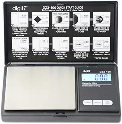 AMERICAN WEIGH SCALES DigitZ DZ3-100 Digital Pocket 100g x 0.01g ...