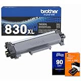 Brother Genuine TN830XL Black High-Yield Toner Cartridge, Up to 3,000-Page Yield, for HL-L2460DW, MFC-L2900DW, MFC-L2820DW, HL-L2420DW, Bundle with Deco Essentials Printer eBook