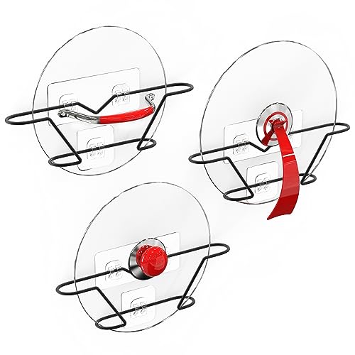 Durmmur 3 Pack Pot Lid Organizer, Rust Resistant Pan Lid Holder