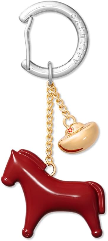 CASETiFY Charm Keychain - Metallic Bow/Classic Pearl/Shiny Silver/C Cube Chain/Vitamin C/Twinkle Star/Silicon Flower/Chain Puffy Heart/Heart Lock/Dripped Cherry/Lucky Pony/Cherry Blossom