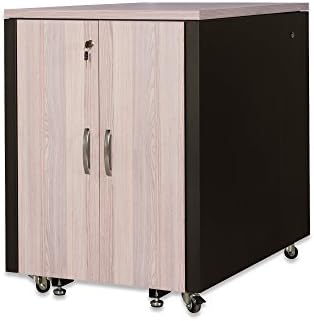 DIGITUS Szafa serwerowa - Rack 19 cali - 17U - Izolacja akustyczna - Nośność 1000kg - Seria SOUNDproof - Dekor dąb