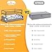 Imagen de Utoimain Juego de 2 Cajas de Almacenamiento Bajo la Cama con Ruedas y Tapa