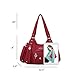 Angel Barcelo Roomy Fashion Hobo Womens Handbags Ladies Purse Satchel Shoulder Bags Tote Washed Leather Bag Red