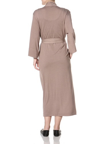 Image of Natori Shangri La Long Robe with Kimono Sleeves, Bathrobe for Women