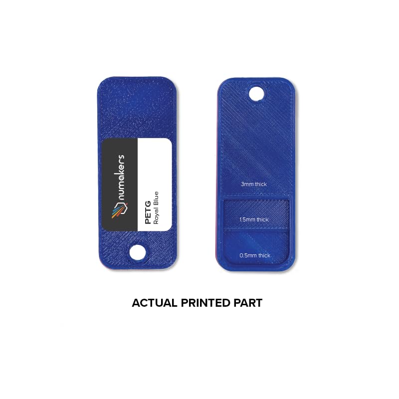 Image of Numakers PETG-HS 1.75mm 1kg 3D Printer Filament Clear Light Blue High-Speed Printing Strong & Tough Odorless Moistureproof Low Warping Precise 3D Printing Fits Most FDM Printers (Royal Blue)