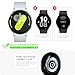 [6+6 Pack] for Samsung Galaxy Watch 7 44mm Screen Protector Case, Scratch Resistant Anti-Fog Tempered Glass Film and Hard PC Protective Bumper Compatible with Galaxy Watch 7 44mm Accessories