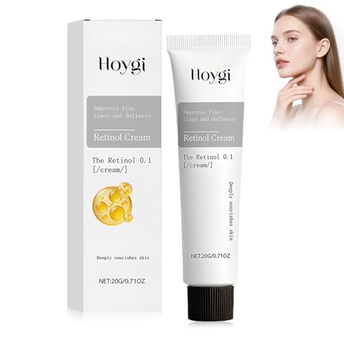 Retinol 0.1% Crema, Retinal Shot Tightening Booster,Serum Retinol Lifting, Hidratante Reafirmante, Refinador de Poros, Hidratante (20 g)