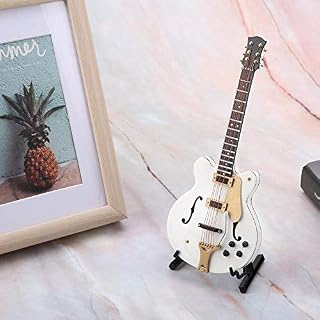 Redxiao Miniature Modèle D’instrument De Guitare Électrique, Blanc Mini Guitare avec Boîte Ornements Home Display… - Les Beatles, Paul McCartney, John Lennon, RIngo Starr, George Harrison Redxiao Miniature Modèle D'instrument De Guitare Électrique, Blanc Mini Guitare avec Boîte Ornements Home Display… – Image 4
