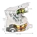 Biugaaufai 12 Pack Ceiling and Wall Mount Single Pulleys, Ceiling Mount Single Pulleys for 3/8 Cord and Rope, Heavy Duty Rope Single Pulleys for Industrial & Home Applications