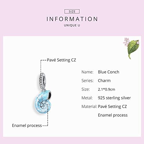 Lucky Ocean Animals Charm Beads for Pandora Women's Bead Charms 925 Sterling Silver Goldfish Charms Red Enamel Carp Charms for Her Mum (Snail Charm) - Image 4