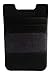 Moguzu Stick On Wallet with Finger Strap for Phone (Black)