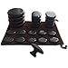 Massage Hot Stones with Mushroom Shaped Massage Guasha Tool, 23 pcs in Total, Hot Stone Massage Kit, Hot Stone Massage Warmer,Basalt Hot Stone for Spa, Massage Therapy, Storage Velvet Bag Included