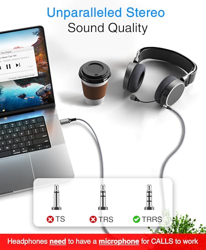 Cable USB C a Jack 3.5mm 90 grados 3 pies miniatura 2