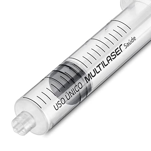 Seringa Luer Lock 20ml - Sem Agulha - Cx com 100 Uni. - Multi Saúde - HC455
