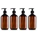 4PCS 500ML Bouteille À La Main De Pompe À Lotion En Plastique Vide Bouteille De Shampooing PET Bouteille De Gel Douche, Distributeur De Savon Flacon Pulvérisateur pour Famille tous les jours