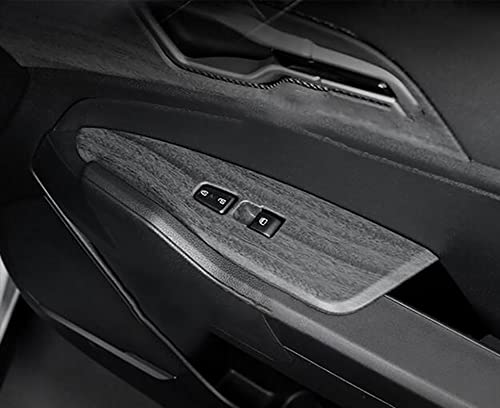 Kadore For 2023 Kia Sportage Hybrid Suv Peach Wood Style Center Console Interior Side Door Windows Lift Control Panel Frame Cover Trim Lhd 6-Pc #TOP2