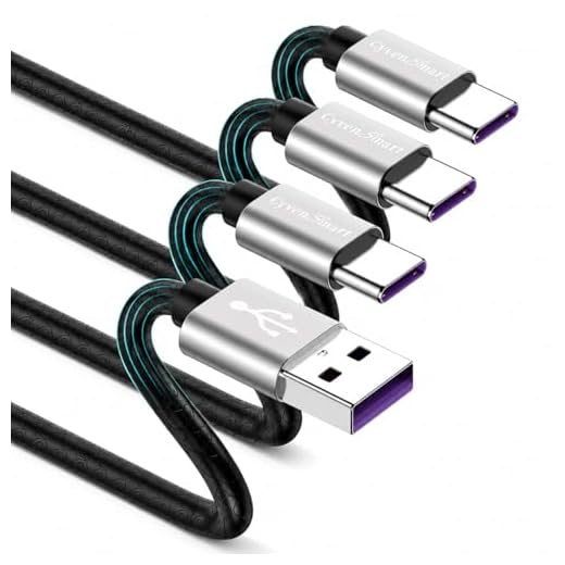 3 Pack 6ft USB A to USB C Cable, 3A Type C Charger Cord for iPhone 17/16/15 Series, Samsung Galaxy S10/S9/S8, Note, A Series, Android Auto, USB-C CarPlay, USB 2.0 Data Sync