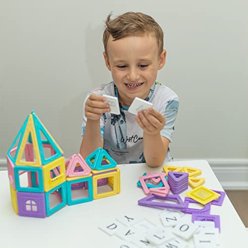 100Pcs Magnetic Blocks, Magnet Toys For 3 4 5 6 7 8 Year Old Boys Girls, Magnetic Tiles, Learning Educational Stem Toys For Toddlers 3-5, 4-8, Building Blocks For Kids Ages 3+ Birthday Gifts #TOP2