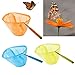 Aymzbd Children's Telescopic Fishing Net for Catching Butterflies, Orange