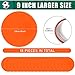 SIFENYU Spot Markers 9inch Rubber Agility Dots Flat Cones Non Slip Sports Dots Floor Spots Agility Markers for Kids Soccer Football Basketball Speed Agility Training (Orange, 18)