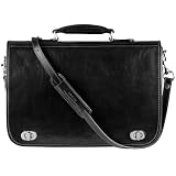 Time Resistance Leather Briefcase